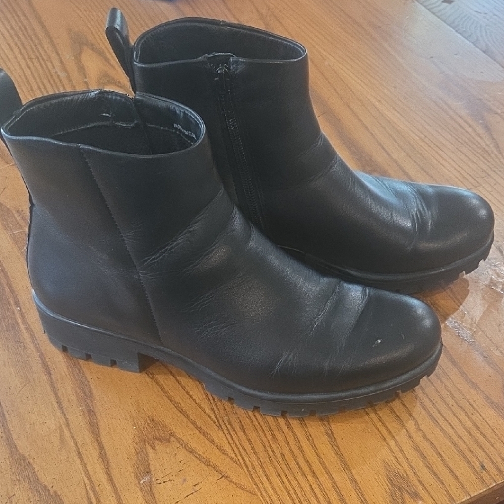 Ecco Black Leather Boots